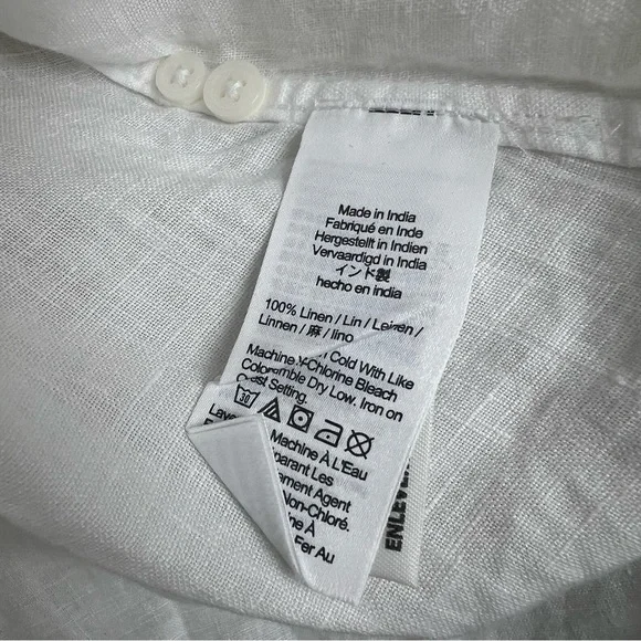 J.CREW Slim Perfect Shirt Baird Mcnutt
Irish Linen Shirt White 14 White - Picture 5 of 8